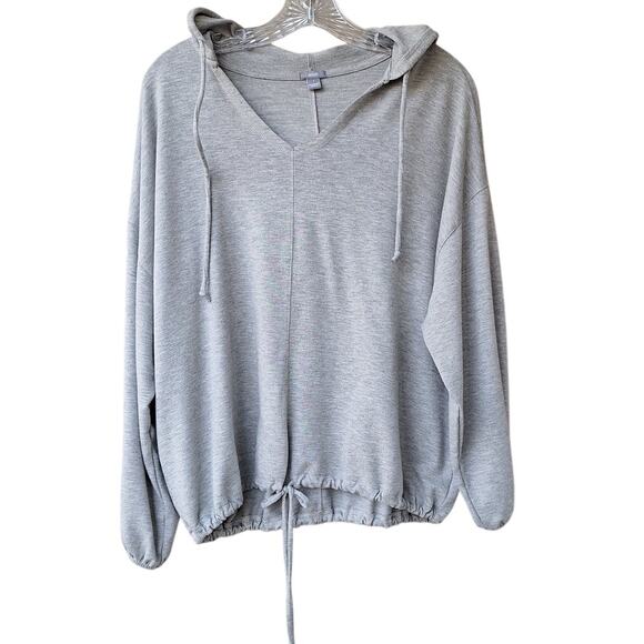 Aerie Lightweight Casual Hoodie Sweatshirt Heather Gray Oversized S Minimalist - Picture 1 of 8